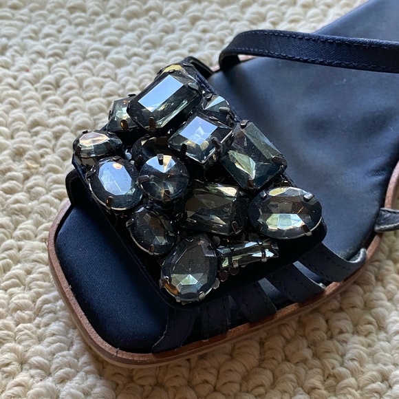 Zara navy flat sandals - Picture 4 of 5